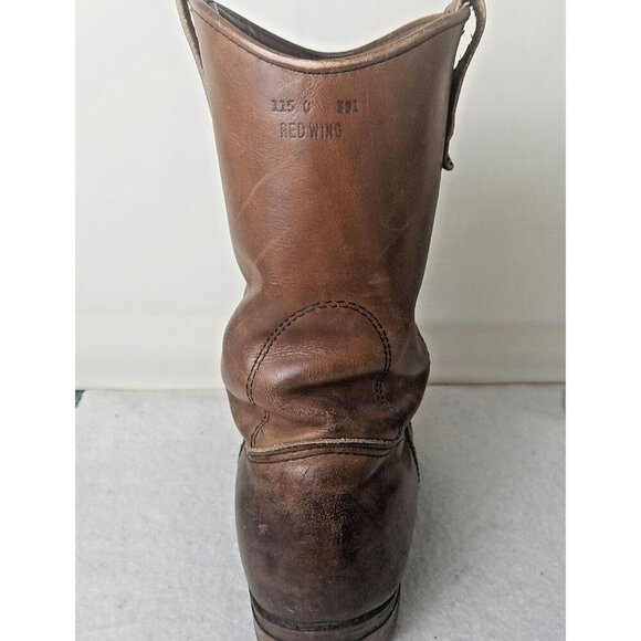 Red Wing‎ Pecos Boots 1155 Dark Brown Oiled Leather USA Men 13 D US - Picture 9 of 16